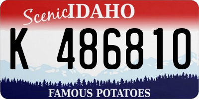 ID license plate K486810