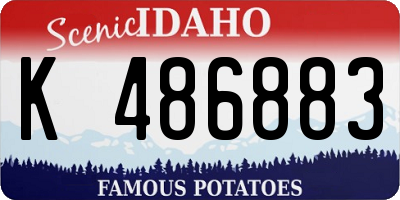 ID license plate K486883