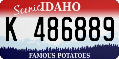 ID license plate K486889