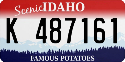 ID license plate K487161