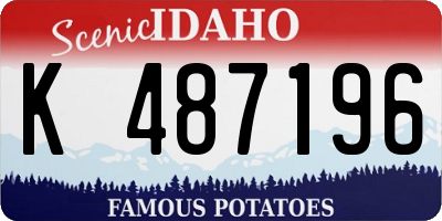 ID license plate K487196