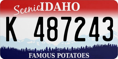 ID license plate K487243