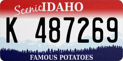 ID license plate K487269