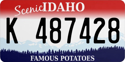 ID license plate K487428