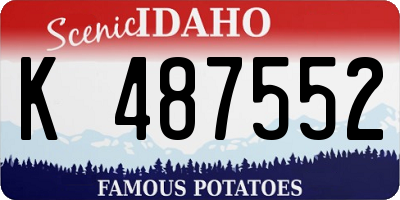 ID license plate K487552