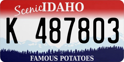 ID license plate K487803