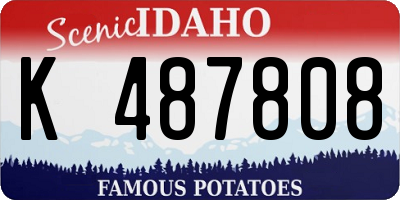 ID license plate K487808