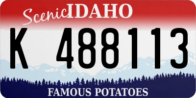 ID license plate K488113