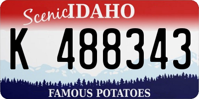 ID license plate K488343