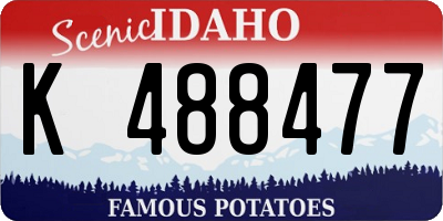 ID license plate K488477
