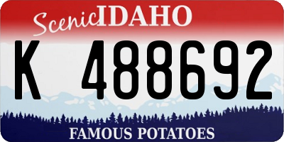 ID license plate K488692