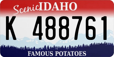 ID license plate K488761