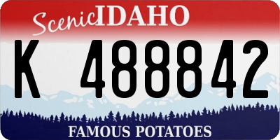 ID license plate K488842