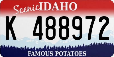 ID license plate K488972