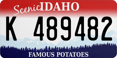 ID license plate K489482