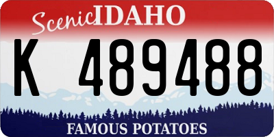 ID license plate K489488