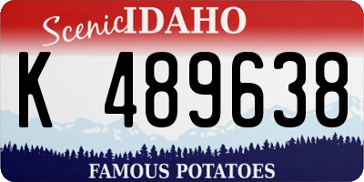 ID license plate K489638