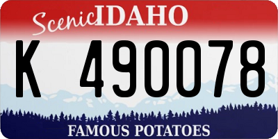 ID license plate K490078