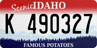 ID license plate K490327