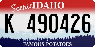 ID license plate K490426