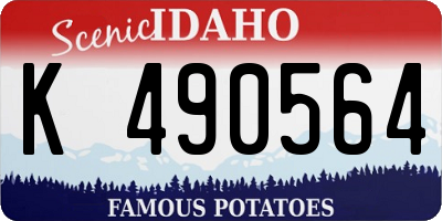 ID license plate K490564