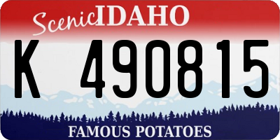 ID license plate K490815