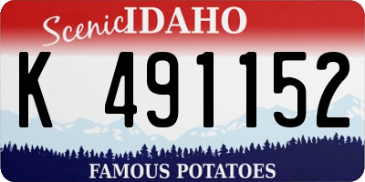ID license plate K491152