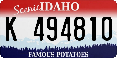 ID license plate K494810