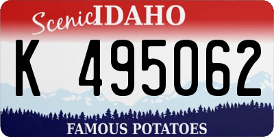 ID license plate K495062