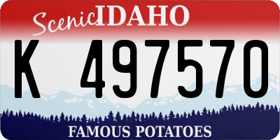 ID license plate K497570