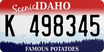 ID license plate K498345