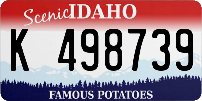 ID license plate K498739