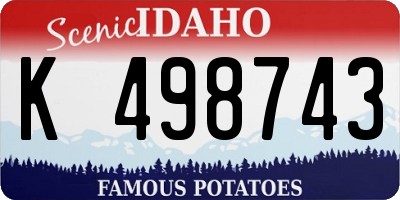 ID license plate K498743