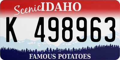 ID license plate K498963