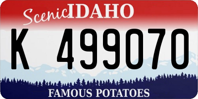 ID license plate K499070