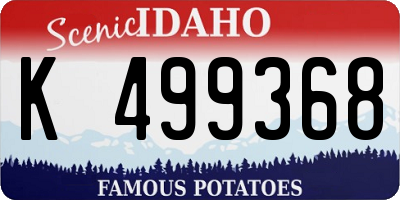 ID license plate K499368