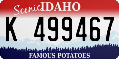 ID license plate K499467