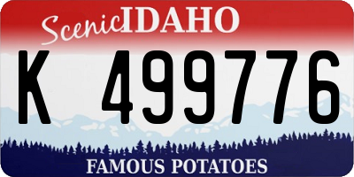 ID license plate K499776