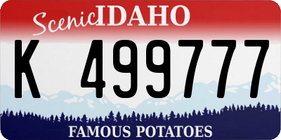 ID license plate K499777