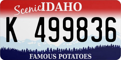 ID license plate K499836
