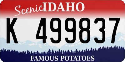 ID license plate K499837