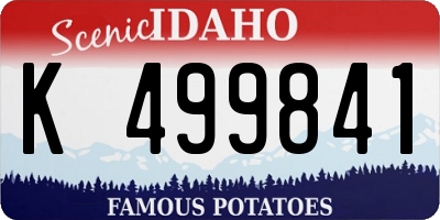 ID license plate K499841