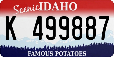 ID license plate K499887
