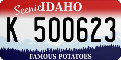 ID license plate K500623