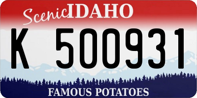 ID license plate K500931