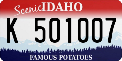 ID license plate K501007