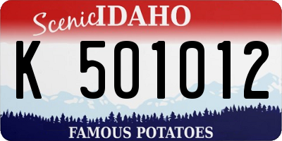 ID license plate K501012