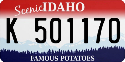 ID license plate K501170