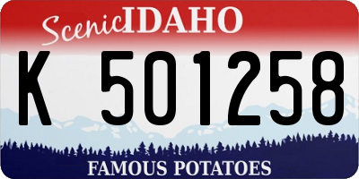 ID license plate K501258