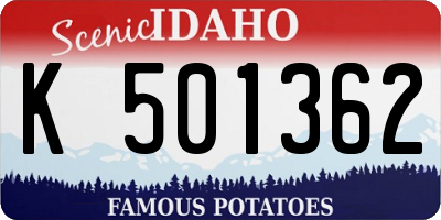 ID license plate K501362